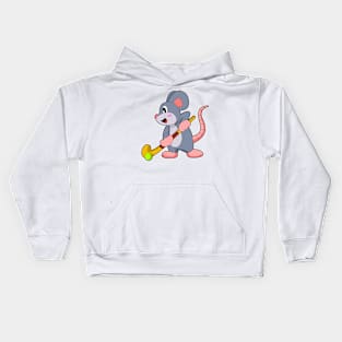 Mouse Hockey Hockey stick Kids Hoodie